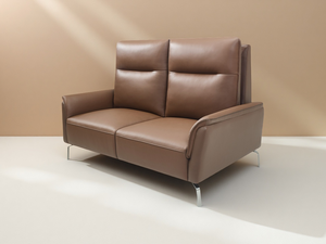 Sofá de Cuero de Diseño Ergonómico y Simple con Asiento Ajustable, Relleno de Esponja de Alta Densidad y Estructura Metálica para Uso en el Hogar o Hotel - Product Image 2