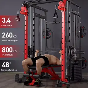 Équipement de fitness commercial personnalisé unisexe Gym Machine Multi-Training Station Power Squat Rack Power Cage