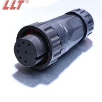 Connecteur de panneau LED pour éclairage public extérieur, étanche IP68, 2, 3, 4, 5, 6 broches, type M22, 7 broches LLT