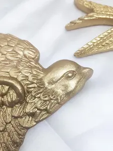 Kerajinan Swallow Resin hadiah kecil emas Retro antik dekorasi rumah kreatif gantung grosir gaya Eropa