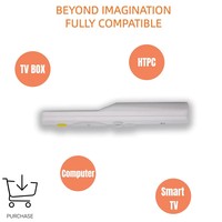 Control Remoto Inalámbrico de 9 Teclas con Logotipo Personalizado, Nuevo, 2.4G, con Código de Aprendizaje y Voz, Color Blanco, para Android TV Box y Shield TV, Pedidos al por Mayor