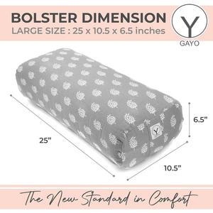 Coussins de soutien en mousse à mémoire de forme portables personnalisés, coussin de yoga, coussin de soutien avec <span class=keywords><strong>housse</strong></span> en velours doux pour la peau, lavable, avec poignée de transport - Product Image 3