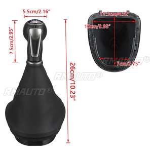 Palanca de Cambios de 5/6 Velocidades para Coche con Funda de Cuero PU para Seat Leon 2006 2007 2008 2009 2010 2011 2012 - Product Image 3