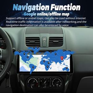 Autoradio Android 12,3 pouces, lecteur vidéo, stéréo pour Suzuki SX4 2006-2013, Fiat Sedici 2005-2014, GPS, multimédia, Carplay, unité principale - Product Image 3