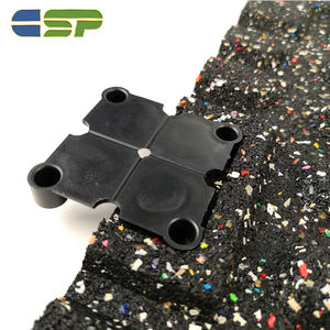 Kauçuk paspaslar gürültü azaltma darbeye dayanıklı zemin spor salonu kauçuk karo için kapalı - Product Image 4