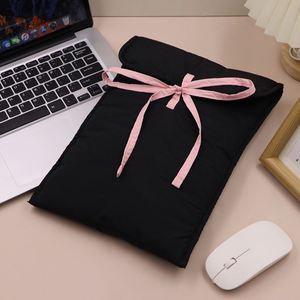 Padded Laptop Sleeve with Bow Tie Shockproof Laptop <b>Bag</b> for 13/14 Inch Laptop Portable Notebook Protective Case Stocked - Product Image 1