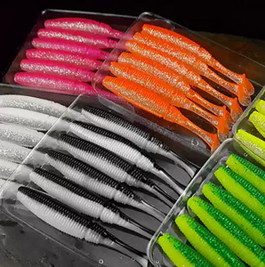 Appâts souples OEM/ODM d'usine 7cm/5cm, leurres artificiels en silicone pour Texas Rig, Wobblers, Jig Head, Swimbait pour la pêche au bar - Product Image 6