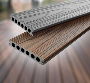 Nuevo producto 3D en relieve de madera de plástico compuesto piso al aire libre muelle flotante Wpc <span class=keywords><strong>Decking</strong></span> - Product Image 4