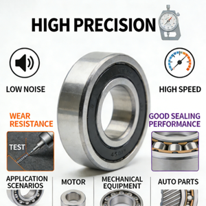 Roulement à billes à gorge profonde 608Z de haute qualité avec couvercle de protection pour roues en caoutchouc – Scellé avec précision et résistant à l'usure - Product Image 4