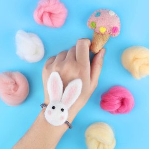 Filato di lana in lana per feltratura ad aghi in feltro bagnato fai da te fatto a mano - Product Image 5