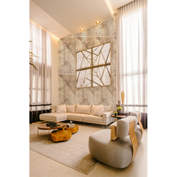 Panneau mural en pierre flexible 3D MCM moderne, imperméable, pliable, en travertin artificiel, parement mural en pierre artificielle, ignifuge