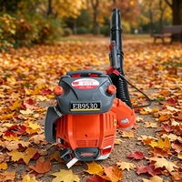 Soplador de Mochila a Gasolina de Alta Potencia EB-9530 de 85cc, Soplador de Hojas Industrial de 2 Tiempos con Velocidad de Aire de 110m/s