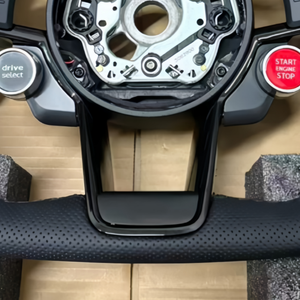 Volant de voiture en cuir personnalisé pour <span class=keywords><strong>Audi</strong></span> A7 A8 Q3 Q5 Q7 Q8 RS6 TT R8 A3 A4 B9 A5 <span class=keywords><strong>RS3</strong></span> RS4 RS5 S3 S4 S5 A6 - Product Image 5