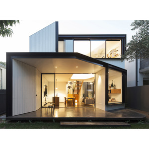 Diseño de casa modular prefabricada con estructura de acero ligero moderna para uso residencial - Product Image 1