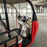 Tricycle Électrique Ouvert 1500W, Grande Capacité, 9 Places, pour Transport de Passagers et Service de Navette Rurale