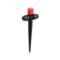 13cm Dubbele Vergrendelmoer Gaten Bubbler Grondsteker Sprinkler voor Kas Fruit Groente Teelt Tuin Micro Spray Irrigatie