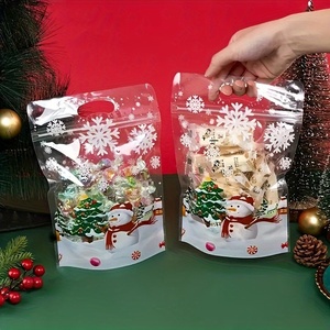 Bolsas de Caramelos con Cierre Hermé<span class=keywords><strong>tico</strong></span> Personalizadas con Diseño Navideño, Doypack Reutilizables, Resistentes a la Humedad, Bolsas de Embalaje para Caramelos con Base - Product Image 1