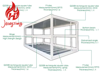 Vente directe d'usine, maison préfabriquée portable pliable en conteneur, design moderne en acier, certifiée CE, durée de vie de 20 à 30 ans