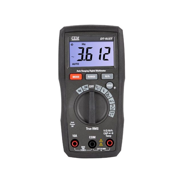 Compact 6000 Counts VFD Digital Multimeter Tester Handheld AC/DC Current Ohm Temperature Capacity Multimetro