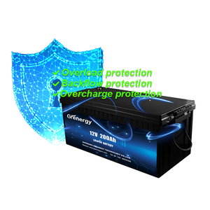 Aplicación impermeable 200 Ah Lifepo4 Célula de batería Estación de energía solar portátil 12V 200Ah 300Ah Batería de litio Lifepo4 - Product Image 3