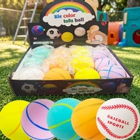 Lot en gros de balles anti-stress TPR souples et compressibles, formes de billard, baseball, basketball, rugby, pack mixte, vente en gros
