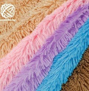 Hot Sales 26 Color In Stock Super Soft <strong>High</strong> Quality 40mm Long <strong>Pile</strong> Polyester PV Material <strong>Plush</strong> Korean Fur <strong>Fabric</strong> For Pets