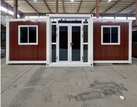 Maison conteneur extensible à deux chambres, très demandée, maison conteneur habitable, résistante au vent et à l'eau, préfabriquée et personnalisable