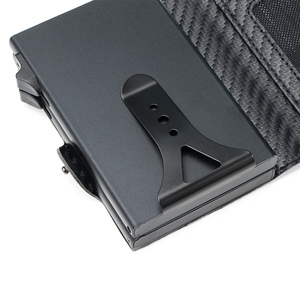 High Capacity Slim Minimalist Carbon Fiber Leather <b>Smart</b> <b>Wallet</b> RFID Blocking Double Aluminum for Credit Card Holder Gift Box - Product Image 5