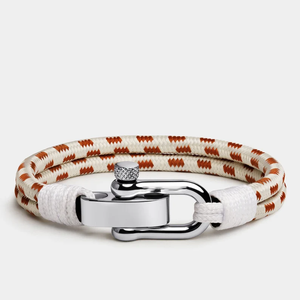 El diseño de grillete más Popular, joyería de vela de acero inoxidable, pulsera trenzada de cuerda de nailon de Milán para hombres y mujeres, pulsera náutica - Product Image 2