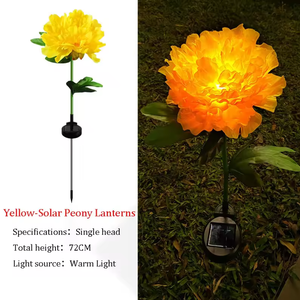 Güneş Enerjili Bahçe Lambaları Geliştirilmiş Versiyon Dış Mekan Aydınlatma Gül Lambaları Bahçe Dekorasyonu için Genişletilmiş Güneş Paneli Çiçek - Product Image 6