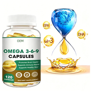 Cápsulas de Gel Suave Veganas OEM con Omega-3-6-9, Suplementos Halal, 1000 mg de Aceite de Pescado, Cápsulas de Gel Suave Omega 3 6 9 - Product Image 2