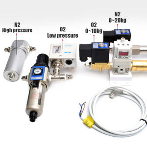 วาล์วอากาศไบโบ้ O2 10 กก. และ N2 20 กก. สำหรับวาล์วอากาศไฟเบอร์เลเซอร์ 2000w - Product Image 1