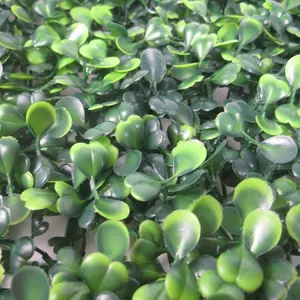 Customized Plastic Faux Topiary Boxwood Grass Mat Panel Artificial Privacy Hedge Plants Green Wall For Vertical Garden