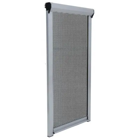 Aluminum Frame Sound proof high quality Retractable vertical sliding insect mosquito screen window