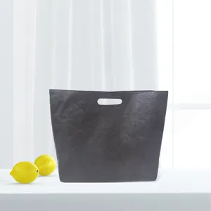 定制无拉链黑色杜邦笔记本电脑包涂层杜邦纸特卫强纸手提包购物袋