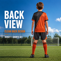 Ensemble de maillot et short de football personnalisés pour jeunes, col en V, uniforme de sublimation pour l'entraînement de football junior et les compétitions de club