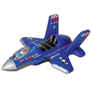 Épaissie PVC gonflable <span class=keywords><strong>F</strong></span>-<span class=keywords><strong>35</strong></span> foudre fighter avion piscine ride-sur les jouets pour enfants et adultes - Product Image 1