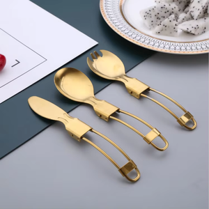 <span class=keywords><strong>Couteau</strong></span> pliant portable <span class=keywords><strong>3</strong></span> <span class=keywords><strong>en</strong></span> <span class=keywords><strong>1</strong></span> <span class=keywords><strong>en</strong></span> acier inoxydable personnalisé, kits de cuillères et fourchettes, ensemble de couverts détachables pour la randonnée, la survie, le camping et le voyage - Product Image 5