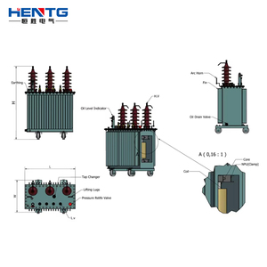 Công nghiệp MV & HV máy biến áp Nhà cung cấp 3 giai đoạn dầu loại AVR biến áp 50kva ba giai đoạn dầu đắm mình trạm biến áp - Product Image 3