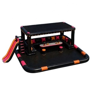 Île flottante compacte, <span class=keywords><strong>radeau</strong></span> gonflable portable avec toit pare-soleil, pont antidérapant, idéal pour l'attelage de yachts et la détente - Product Image 2