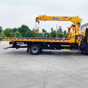 Chariot à plateau plat à une ou deux voies avec grue, empattement de 4,4 m, camion de remorquage compact pour la récupération agile en ville et les opérations de stationnement - Product Image 3