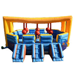 Nuevo producto Inflable Swinging Boulder River Crossing rebote juego deportivo inflable <span class=keywords><strong>para</strong></span> la venta - Product Image 1