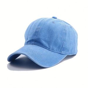 Casquettes de baseball personnalisées OEM en gros, 100 % coton, 6 panneaux, en jean courant, visière incurvée, image imprimée, unisexe, pour sports de plein air - Product Image 2
