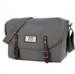 12 इंच दूत Suppliers-कैनवास crossbody बैग अटैची आकस्मिक पुरुषों की क्षैतिज शैली दूत बैग