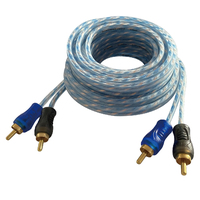 Cable de Audio HiFi al por Mayor, Cable RCA de Cobre Libre de Oxígeno OFC, Blindado y Chapado en Oro, Estéreo para Audiófilos, OEM ODM