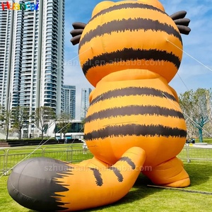 Gigantische Opblaasbare Dieren Garfield Custom Opblaasbare Mascotte Hoge Kwaliteit Bedrukte Opblaasbare Cartoon Voor Winkelcentrum Promotie - Product Image 4