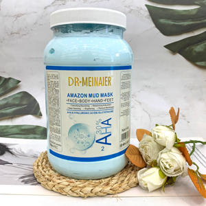 Máscara de barro de arcilla facial y corporal personalizada Natural orgánico AHA blanqueamiento antienvejecimiento cuidado de la piel té verde vitamina C máscara purificante - Product Image 1