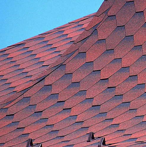 屋根タイル美しい防水屋根建材シングルアスファルト屋根板自己粘着性工場