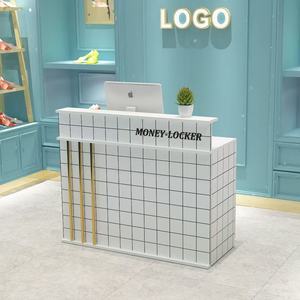 Nouveau 2026 : Mini comptoir de réception simple et personnalisable pour salon de beauté, magasin de vêtements, petit bar, caisse et SPA - Product Image 5