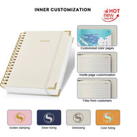 Carnet de notes à couverture rigide avec logo imprimé personnalisé, carnet de notes à couverture en PVC A5 à sublimation, planificateur vierge